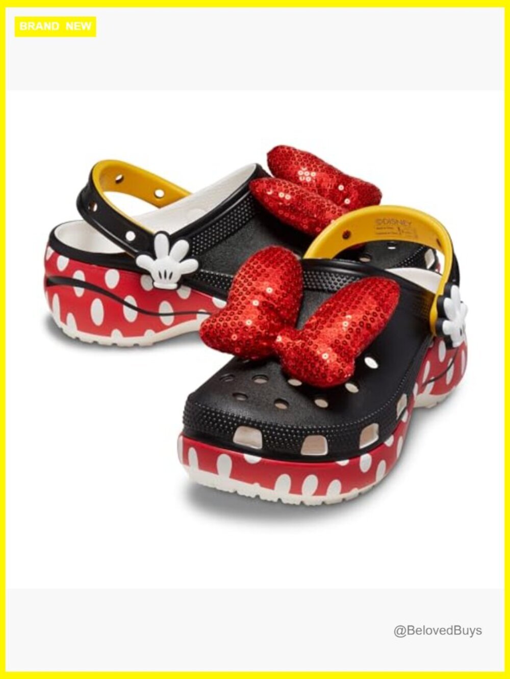 Disney Minnie Mouse Classic Platform Clogs - Cute Mules & Clogs for Women - Picture 6 of 7